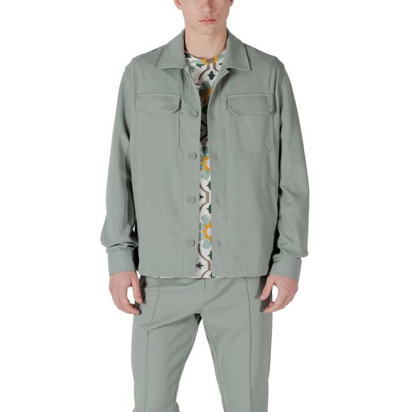 Antony Morato Sage Green Twill Suit Men Blazer